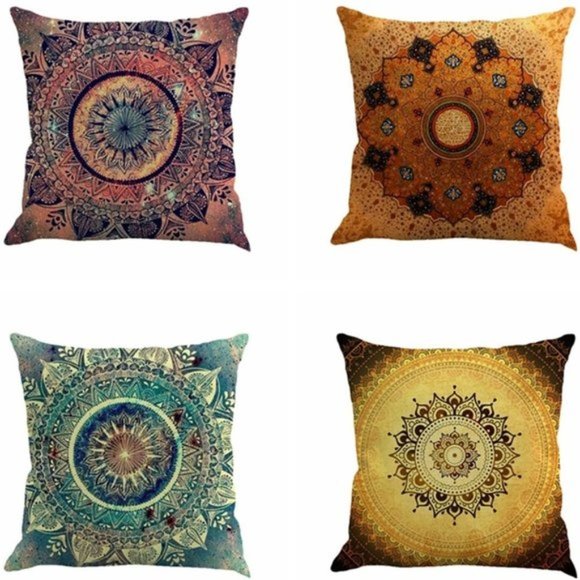 Free People Other - Free People 4pc Floral Boho Mandala Pillow Case